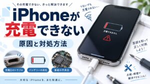 iPhoneが充電できない原因と対処方法｜充電口・バッテリー・基板故障を解説
